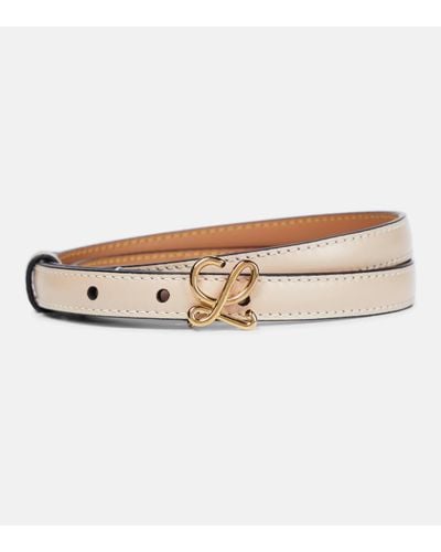 Loewe Leather Belt - Natural