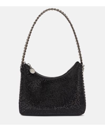 Stella McCartney Falabella Mini Embellished Crossbody Bag - Black