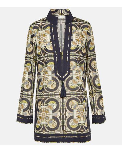 Tory Burch Tunique imprimee en coton - Multicolore