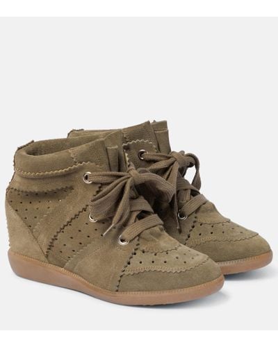 Isabel Marant Bobby Wedge Sneakers - Green