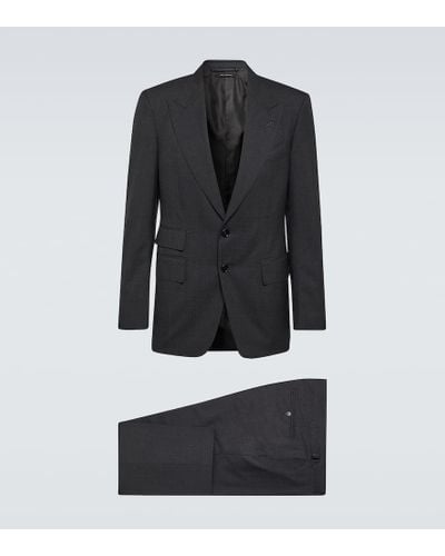 Tom Ford Anzug Shelton Super 120's aus Wolle - Schwarz