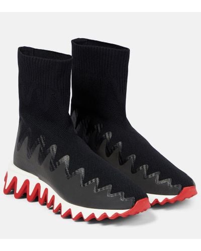 Christian Louboutin Sharky Sock Sneakers - Black
