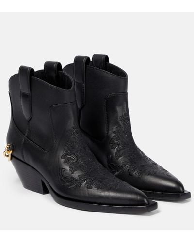 Zimmermann Duncan Leather Ankle Boots - Black