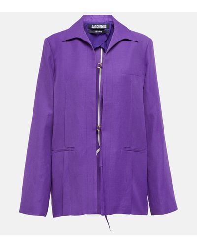 Jacquemus La Veste Amaro Jacket - Purple