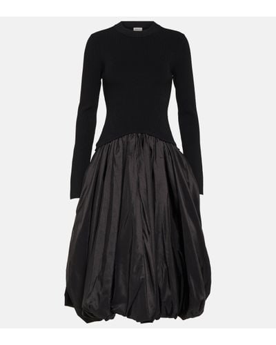 Jonathan Simkhai Kenlie Taffeta-trimmed Midi Dress - Black