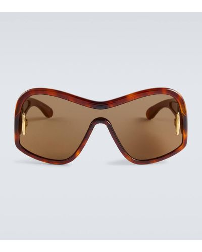 Loewe Gafas de sol mascara Wave - Marrón