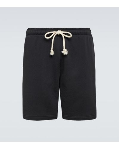 Acne Studios Cotton Fleece Shorts - Black