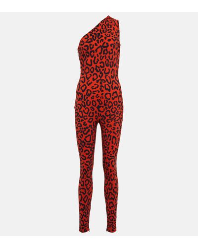 Dolce & Gabbana Combi-pantalon asymetrique Tuta imprimee - Rouge