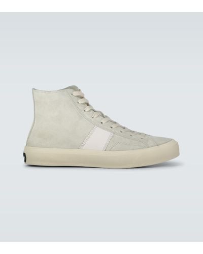 Tom Ford High-top Suede Sneakers - Multicolor