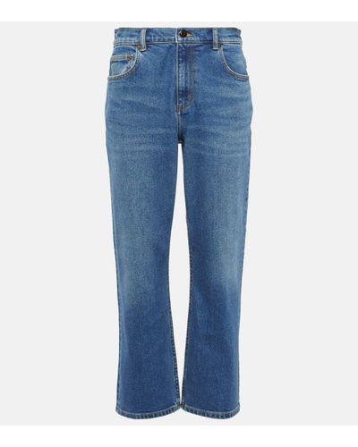 Tory Burch Cropped Flared Jeans - Blue