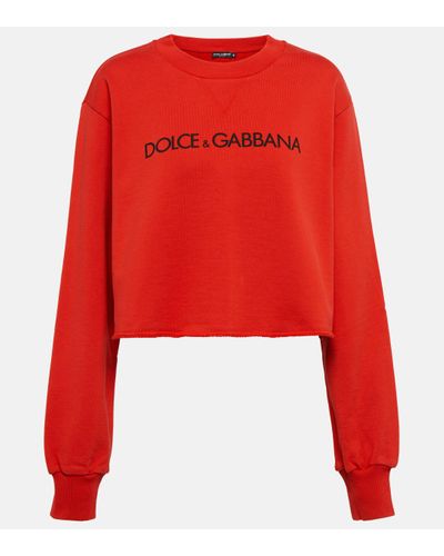Dolce & Gabbana Sweat-shirt en jersey à imprimé « » - Rouge