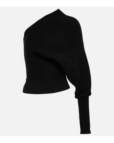 Rick Owens Top in maglia di misto cashmere e lana - Nero