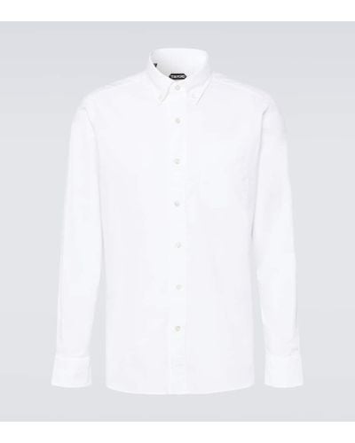 Tom Ford Camisa de algodon - Blanco
