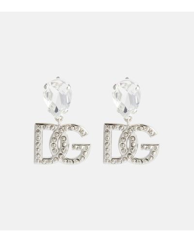 Dolce & Gabbana Verzierte Clip-Ohrringe DG - Mehrfarbig