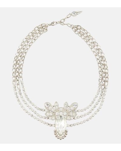 Rabanne Crystal-embellished Necklace - White