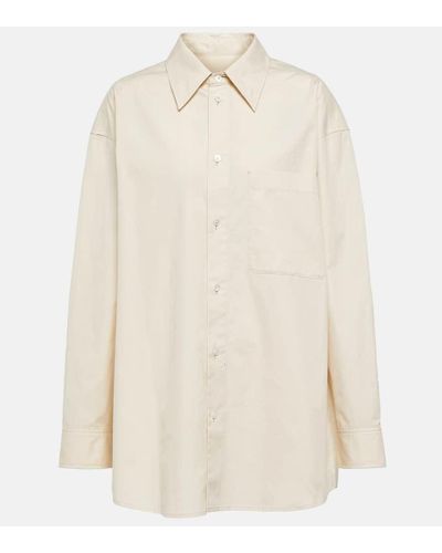 Lemaire Camisa de algodon - Blanco
