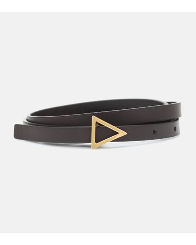 Bottega Veneta Leather Belt - Black