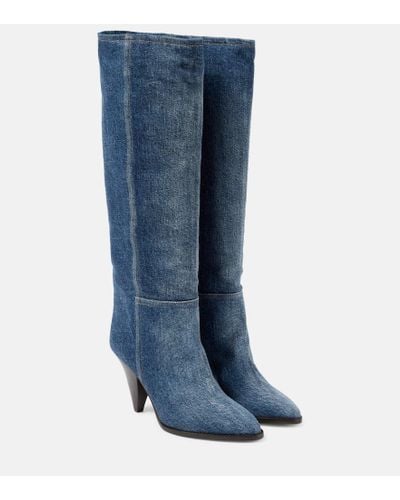 Isabel Marant Botas altas Ririo de denim - Azul