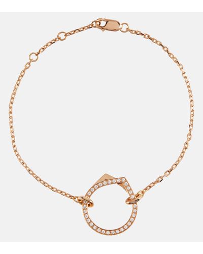 Repossi Antifer 18kt Rose Gold Bracelet With Diamonds - Metallic