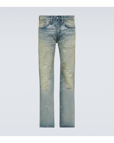 RRL Mid-rise Straight Jeans - Blue