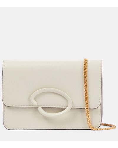 Sac Oscar De La Renta Paillettes Satin - Pochette Noire Perle - Soirée Cocktail - Neuf Avec étiquettes