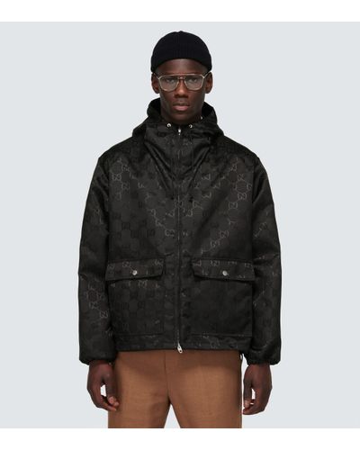 Gucci Synthetic Off The Grid Hooded Jacket in Black for Men - Lyst