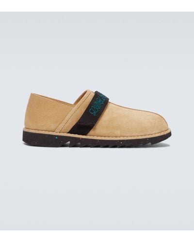 Loewe Slippers en suede - Métallisé