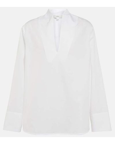 Vince Hemd aus Baumwolle - Weiß