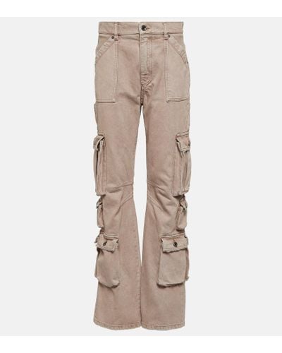 Dolce & Gabbana High-Rise-Cargohose aus Baumwolle - Natur