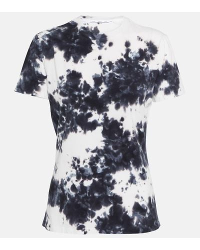 Proenza Schouler White Label - T-shirt tie-dye in cotone - Blu