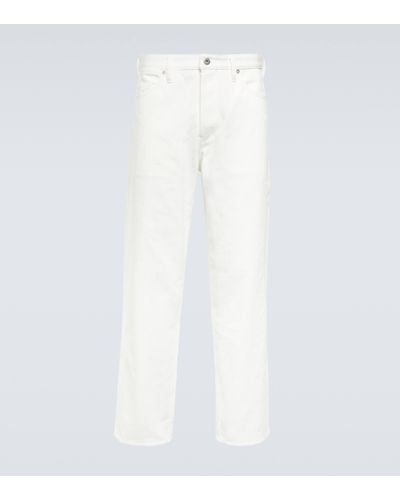 Jil Sander Mid-rise Straight-leg Jeans - White