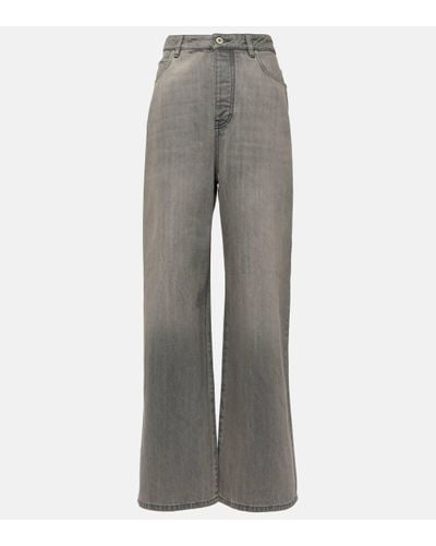 Loewe High-rise Wide-leg Jeans - Grey