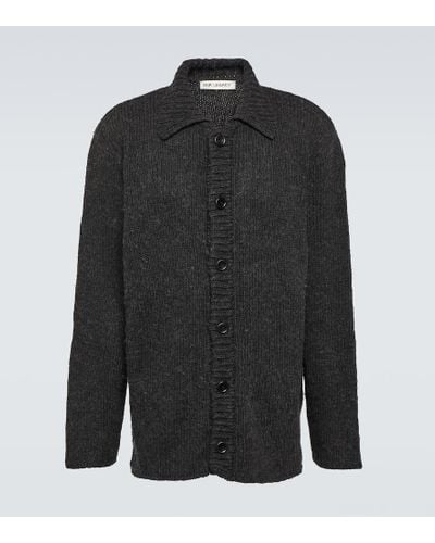 Our Legacy Ribbed-knit Cardigan - Black