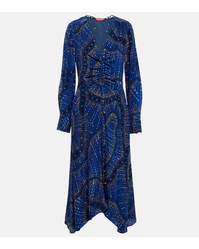Altuzarra Kleid Mila aus Seide - Blau