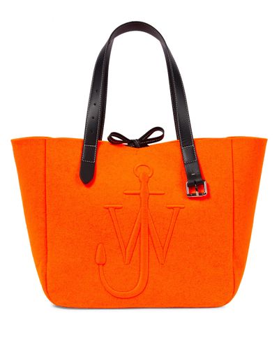 JW Anderson Belt Leather-trimmed Tote - Multicolour