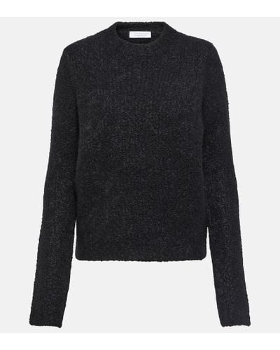 Gabriela Hearst Philippe Wool And Silk Boucle Sweater - Black