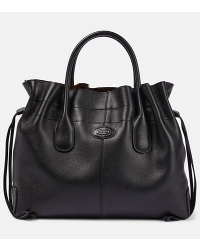 Tod's Small Leather Tote Bag - Black
