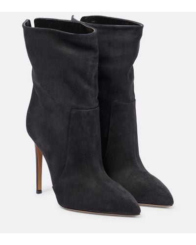 Paris Texas 105 Leather Ankle Boots - Black