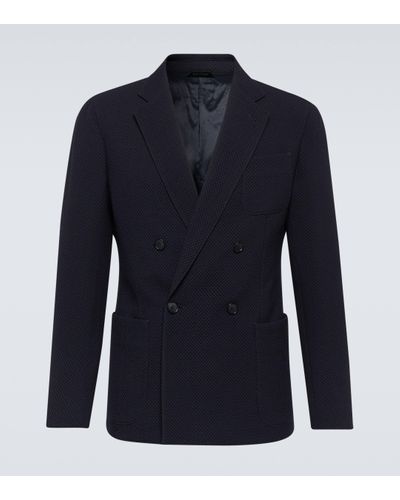 Giorgio Armani Blazer en laine - Bleu