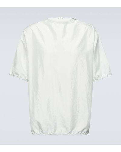 Jil Sander T-shirt en soie melangee - Blanc