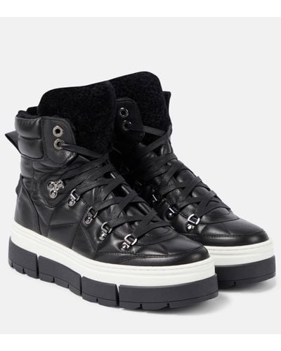 Bogner Vaduz Shearling-lined Leather Boots - Black