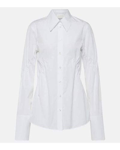 Sportmax Camisa Austria de popelin de algodon - Blanco