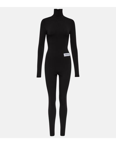 Dolce & Gabbana X Kim Tulle High-neck Jumpsuit - Black