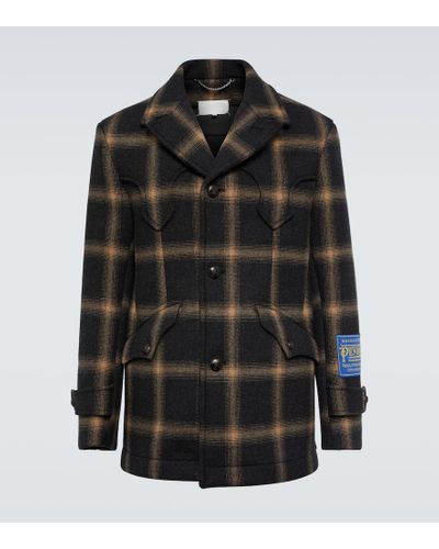 Maison Margiela X Pendleton Jacke aus Wolle - Schwarz