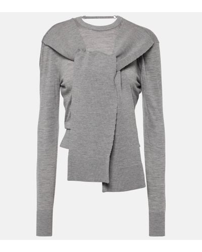 Jacquemus Le Pull Rica Wool-blend Jumper - Grey