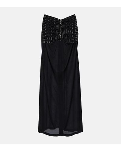 Rabanne Embellished Maxi Skirt - Black