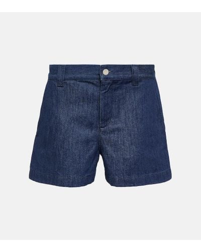 Gucci Horsebit Denim Shorts - Blue