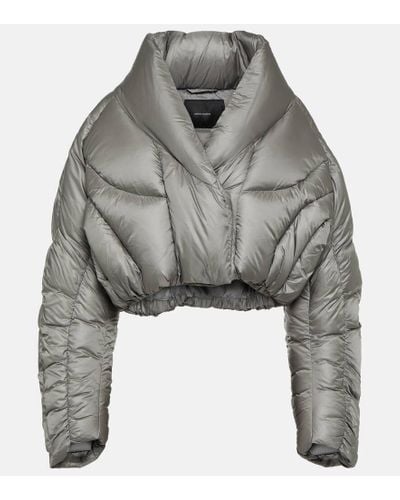 Entire studios A7l Cropped Down Jacket - Gray