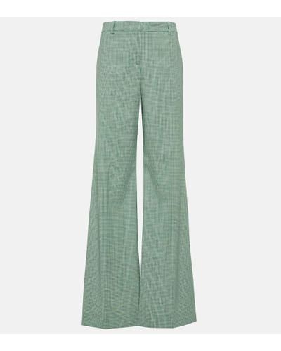 Etro Pantalones anchos a cuadros - Verde