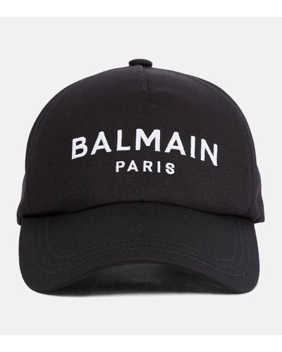 Balmain Baseball Cap avec logo - Noir